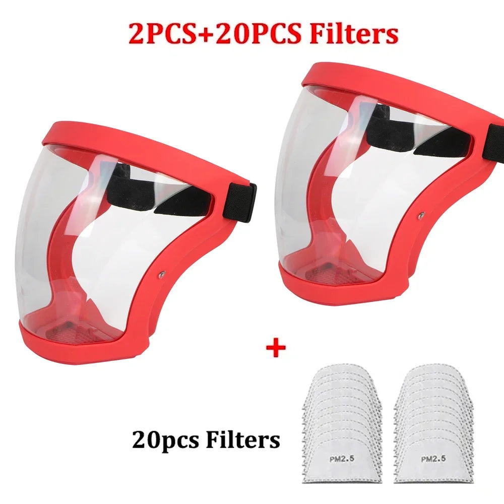Máscara de protección facial completa - Protección de seguridad transparente