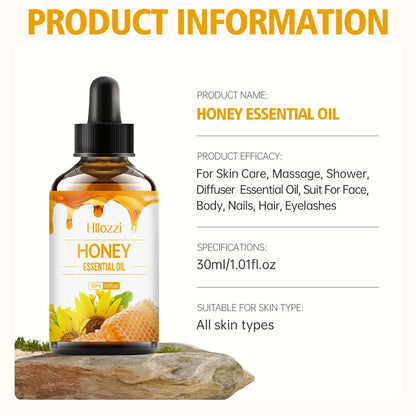 Honey Essential Oil - Hypoallergenic Skin Care & Massage Oil - Bascora