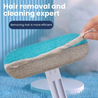 4-in-1 Pet Hair Cleaner - Washable Fabric-Safe Brush Set - Bascora