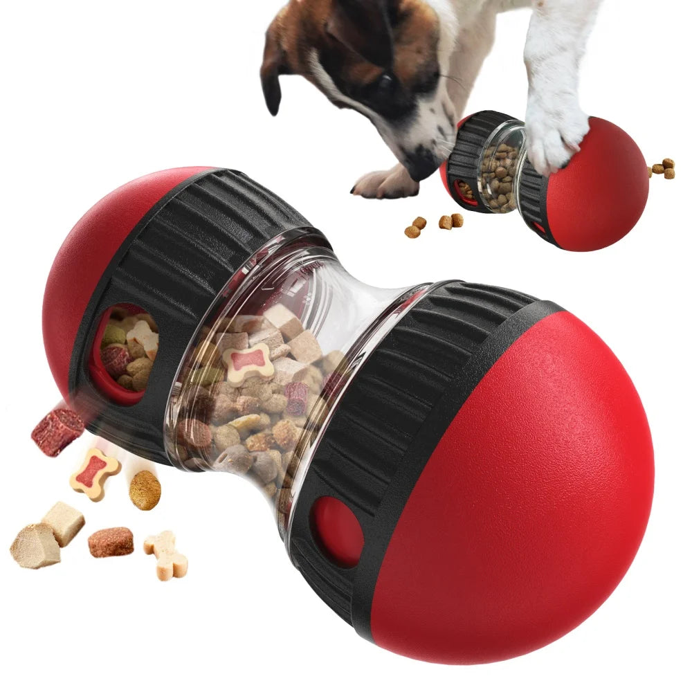 Distributeur de friandises interactif pour chien - Distributeur lent réglable pour toutes les tailles