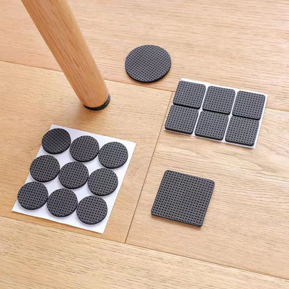 Rubber Chair Leg Pads - Anti-Slip Furniture Floor Protectors - Bascora