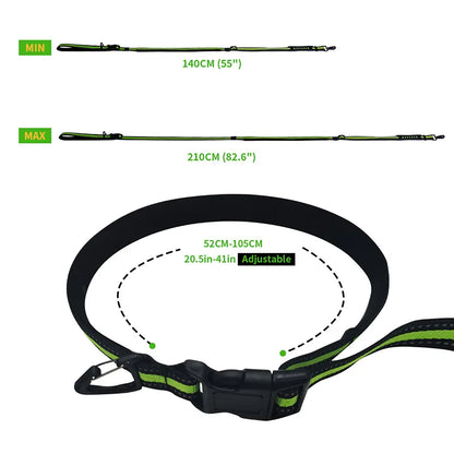 Hands Free Retractable Dog Leash - Bascora