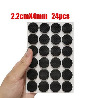 Rubber Chair Leg Pads - Anti-Slip Furniture Floor Protectors - Bascora