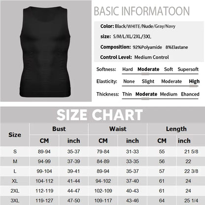 Men's Slimming Vest - Bascora