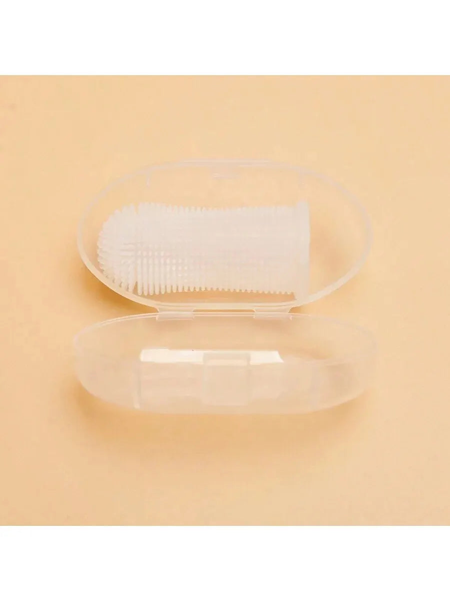Brosse à dents pour animaux de compagnie - Poils en silicone pour chats et chiens