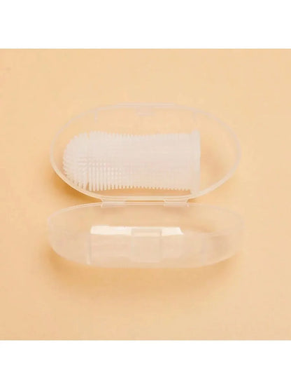 Pet Finger Toothbrush - Silicone Bristles for Cats & Dogs - Bascora