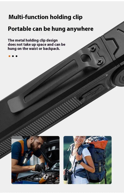 Magnetic COB LED Work Light - USB Rechargeable Waterproof Flashlight - Bascora