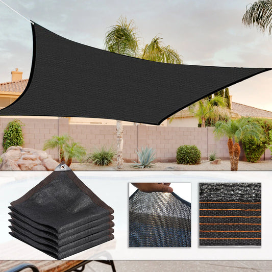 Breathable Sun Shade Sails - Rectangle Outdoor Canopy Awning