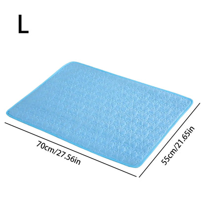 Non-Slip Pet Cooling Mat - Secure Grip Technology - Bascora