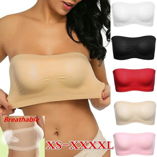 Women's Seamless Strapless Chest Wraps - High Elastic Tube Top