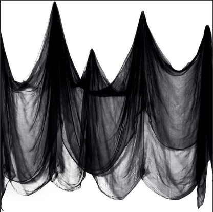 Halloween Hanging Ghost Mask Door Curtain - Haunted House Decor - Bascora