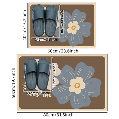 Small Daisy Diatomaceous Earth Mat - Hand Washable Multi-Use - Bascora