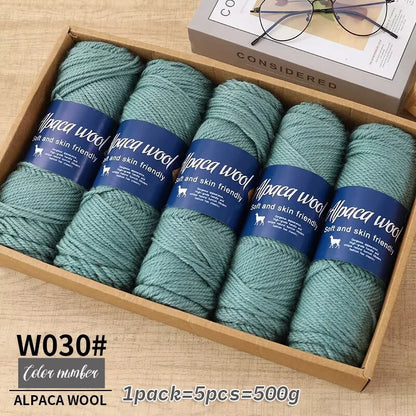 500g Coarse Hand-Weaving Alpaca Wool Yarn