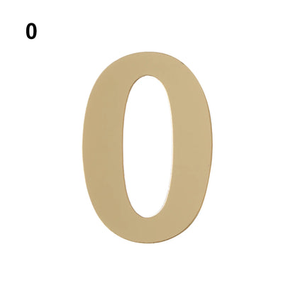 Self-Adhesive Address Number Stickers - Acrylic Door Plate Digits - Bascora