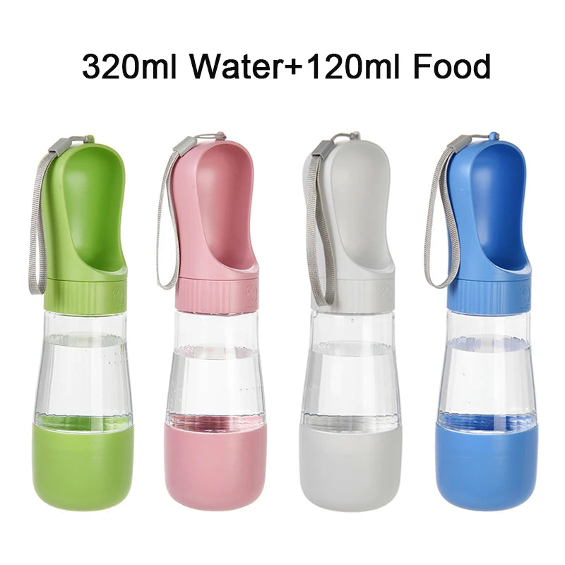Portable Pet Water Bottle & Food Container