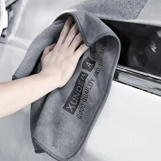 Toallas de microfibra de alta gama para coche: paños de limpieza premium con dobladillo