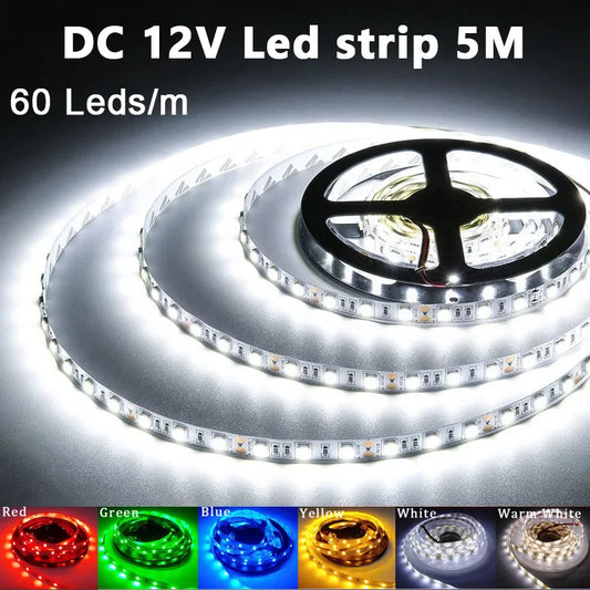 LED Strip Light 5M 300LEDs RGB - Waterproof SMD2835 12V