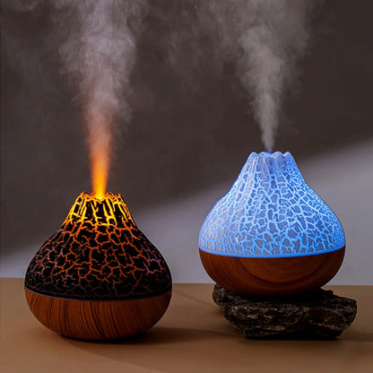 Humidificador de aire Volcano de 300 ml - Difusor ultrasónico USB con luz LED