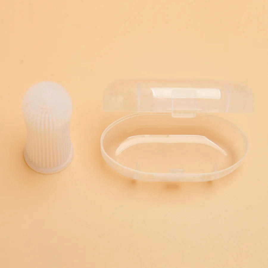Brosse à dents pour animaux de compagnie - Poils en silicone pour chats et chiens