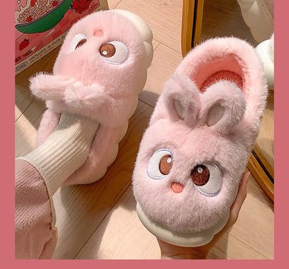 Women's Cotton Slippers - Warm Winter Indoor Shoes - Bascora