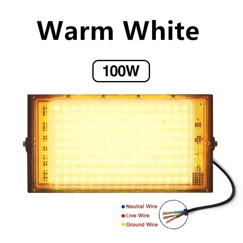 LED Grow Light Floodlight - 220V Indoor Culture Lamp 50W/100W