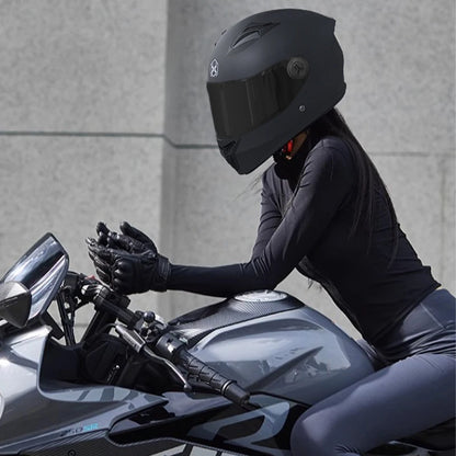 Double Visor Motorcycle Helmet - Racing Full Face - Bascora
