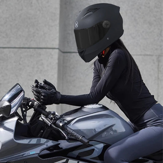 Casque de moto intégral à double visière