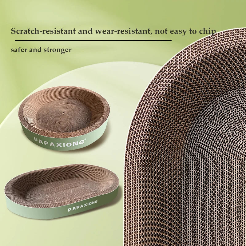 Cat Scratcher and Bed - Round Oval Design
