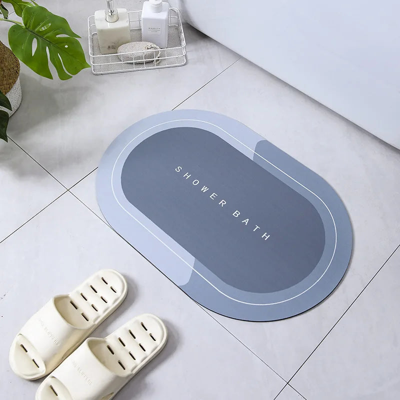 Premium Diatomite Stone Bath Mat - 3.5MM Thick Super Absorbent