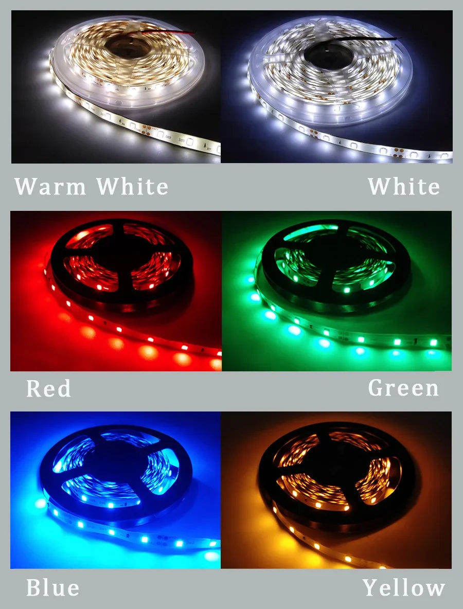 LED Strip Light 5M 300LEDs RGB - Waterproof SMD2835 12V