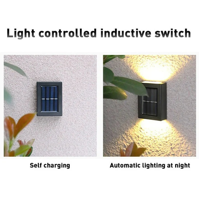 Solar Up and Down Spot Lights - Outdoor Waterproof Lighting