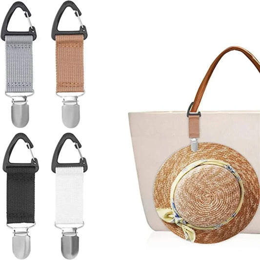 Clip para sombrero de viaje: organizador portátil de accesorios para exteriores