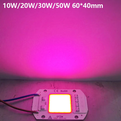 COB LED Grow Light Chip - AC220V Full Spectrum No Driver Needed - Bascora