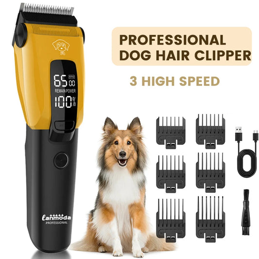 Tondeuse professionnelle pour animaux de compagnie - Rasoir de toilettage à charge rapide de type C