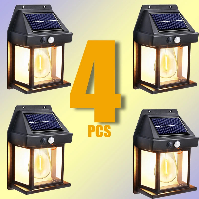 Solar-Powered Waterproof Outdoor Wall Light | Motion Sensor - Bascora