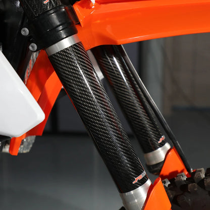 Motorcycle Carbon Fiber Front Fork Guard - Wrap Cover Protection - Bascora