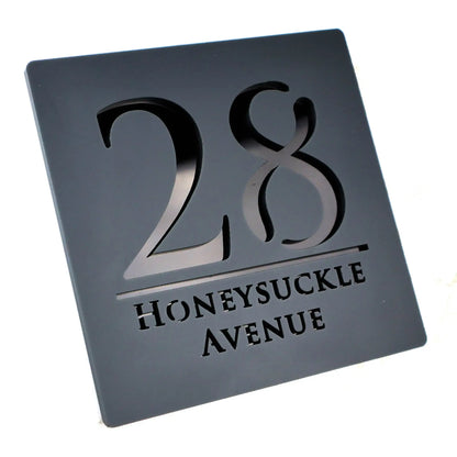Letrero de acrílico personalizado con números de casa modernos, placa con letras 3D para puerta, dirección, calle, nombre, decoración del hogar