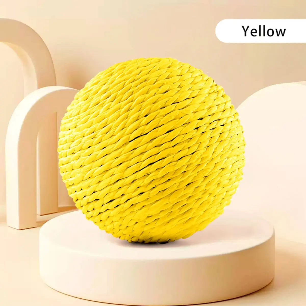 Interactive Sisal Cat Ball - Premium Quality