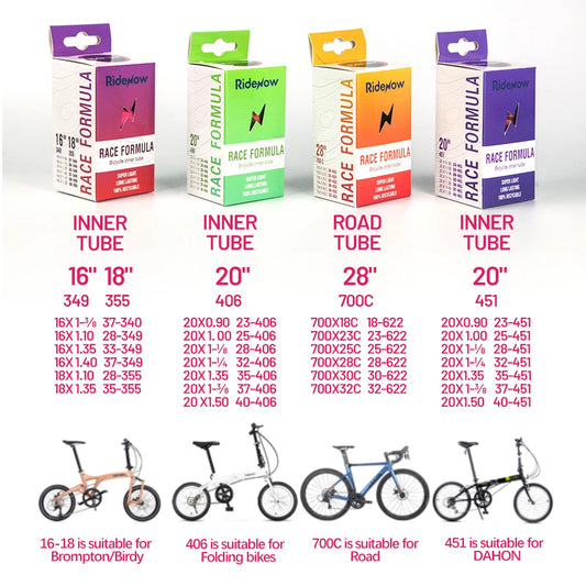 TPU Ultralight Inner Tube - Road MTB E-Bike Folding Bicycle