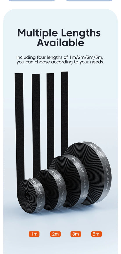 Cable Organizer - USB Cord Protector & Management Tape - Bascora