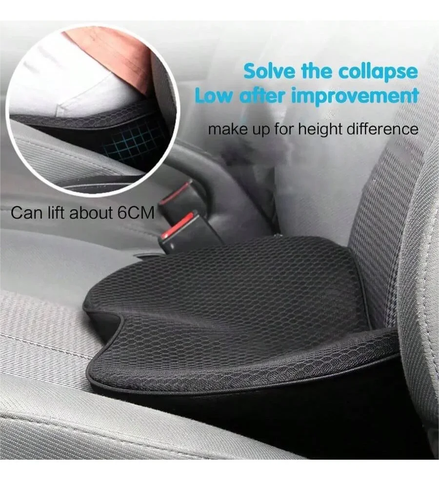 Coussin de siège auto en mousse à mémoire de forme - Augmentation de la hauteur