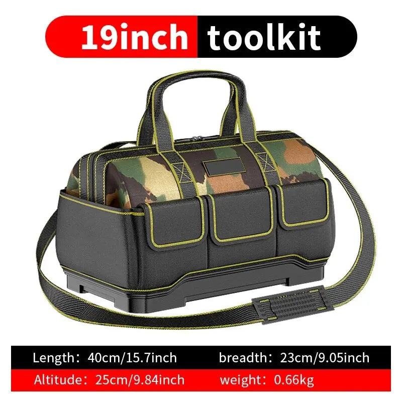 Professional Electrician Tool Bag - Waterproof Multi-Pocket Oxford