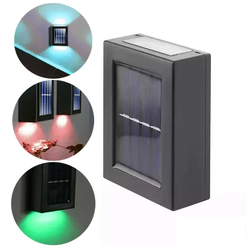 Solar Up and Down Spot Lights - Outdoor Waterproof Lighting