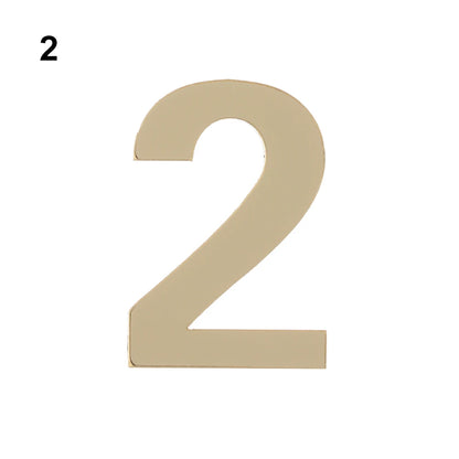 Self-Adhesive Address Number Stickers - Acrylic Door Plate Digits - Bascora
