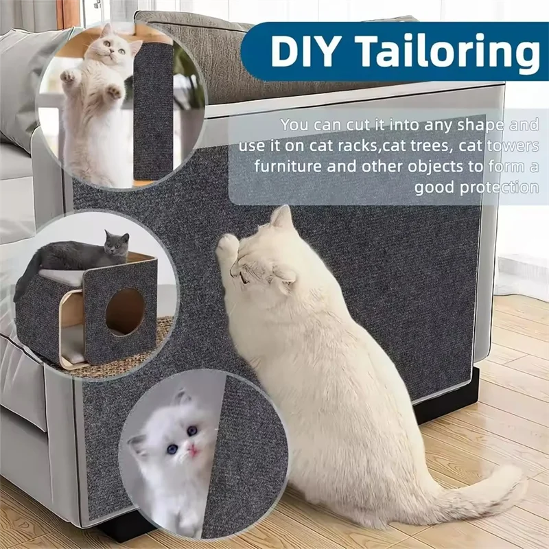 Protector de sofá para rascadores de gatos - Tapete autoadhesivo para muebles