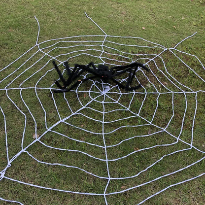 Extra Large Plush Black Spider - Halloween Decoration - Bascora