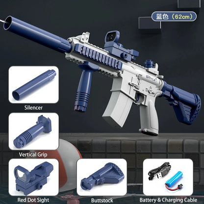 M416 Water Gun Electric Pistol - Full Automatic Summer Fun - Bascora