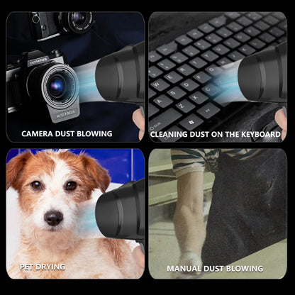 Electric Turbo Fan Blower - 380W Cordless Leaf Blower for 21V Battery - Bascora