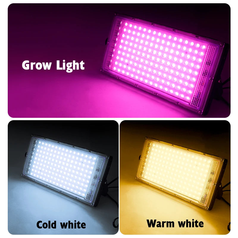 LED Phyto Spotlight 220V - Full Spectrum Hydroponic Plant Light 50W/100W