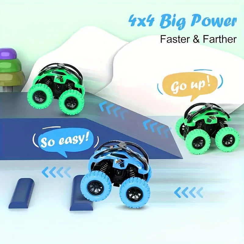 Monster Truck Toy Set - Manual Operation for Kids Aged 3-6